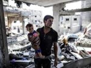 The Gaza offensive, which killed more than 2,200 Palestinians and 71 Israelis this summer, left most of Gaza's infrastructure and homes destroyed and sparked the international community to raise over $5 billion in aid resources. (AFP/File)