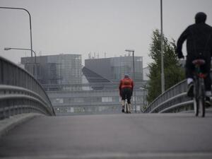 Cyclists sharing the road. [AFP]