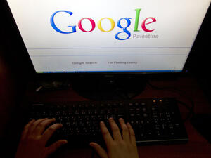 In 2013, internet giant Google changed its regional search engine name from "Palestinian Territories" to "Palestine" - an online gesture that did not go unnoticed by Palestinians living in the occupied West Bank and Gaza.  (AFP/Ahmad Gharabli)