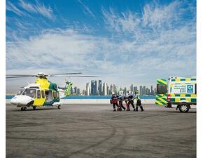 وحدة الإسعاف الجوي بمؤسسة حمد الطبية تستجيب لأكثر من 2000 حالة طارئة سنوياً موفرة بذلك خدمة حيوية لشعب دولة قطر