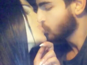 Haifa Magic and Rabee's relationship is no secret yet this could be the first time they kiss in a video she shares to social media. (Source: Haifamagicofficial - Instagram)