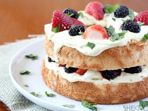 كيكة الليمون والفواكه السريعة كيكة الليمون والفواكه السريعة