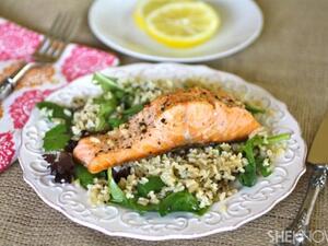 أطباق صحية: سلطة السلمون مع الليمون أطباق صحية: سلطة السلمون مع الليمون