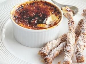 كريم بروليه بالفانيلا كريم بروليه بالفانيلا