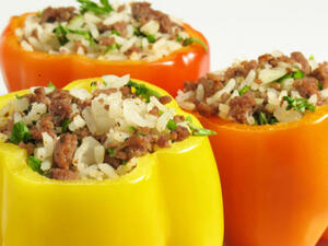 فلفل حلو محشي على البخار