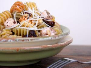 المعكرونة مع الدجاج