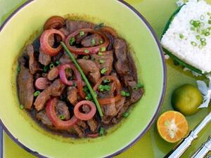 ستيك بصلصة اسيوية 