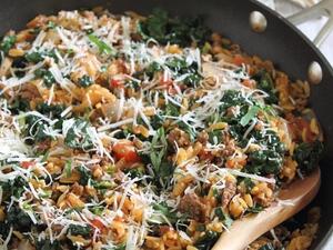 أرزو باللحم والخضار