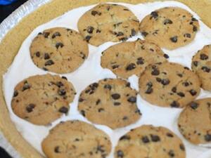 فطيرة بسكويت رقائق الشوكولاته