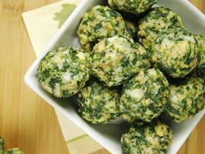 كرات الجبن بالسبانخ