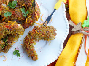 روبيان بالفستق والبابريكا 