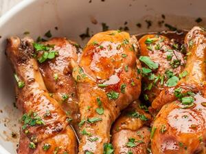 الدجاج المشوي بالعسل والصويا