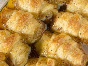 فطائر التفاح الذهبية