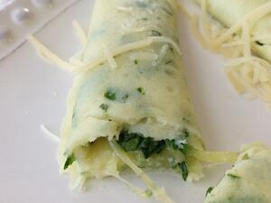 أطباق صحية: كريب السبانخ بالجبن