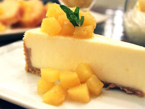 تشيزكيك الأناناس المنعش