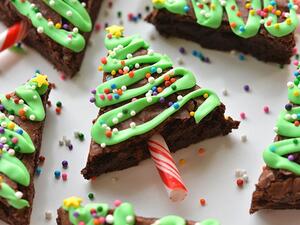 براوني شجرة عيد الميلاد