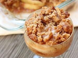 حلوى التفاح الهشة