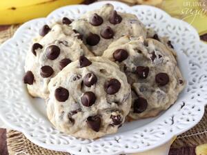 الكوكيز بالموز والشوكولاتة