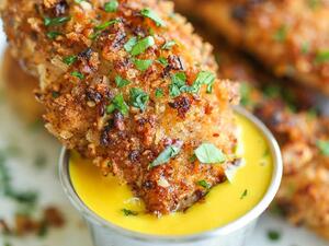 أصابع الدجاج بالعسل الخردل