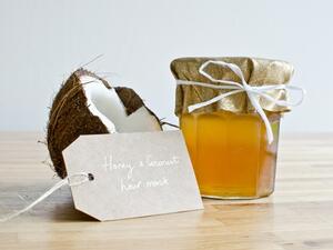 قناع زيت جوز الهند والعسل للشعر