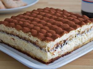 تيراميسو بدون بيض