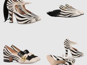 مجموعة غوتشي بالابيض والاسود