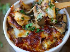 غراتان الباذنجان بالبشاميل