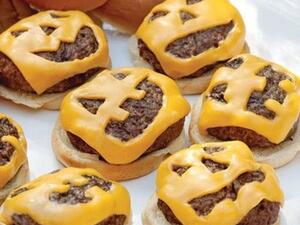 شطائر الهامبرغر المخيفة للهالوين