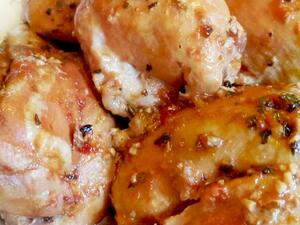 الدجاج بالعسل والثوم