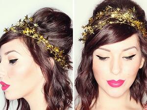 جميلة البوابة: طريقة سهلة لتصفيف الشعر لحفل رأس السنة