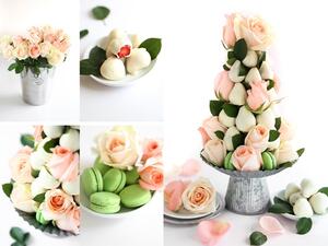 برج الفراولة والورود لاستقبال عيد الفصح المجيد