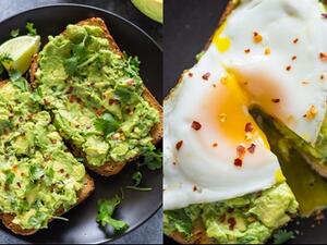 فطور صحي: افوكادو وبيض مقلي