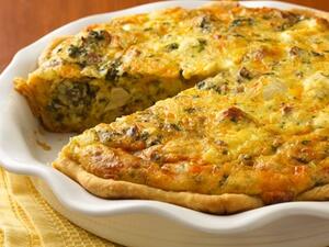 الكيش بالدجاج والفطر