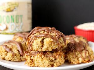 كوكيز جوز الهند بالشوكولاتة