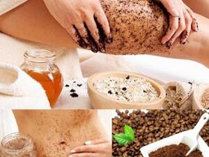 مقشر الجسم بالقهوة