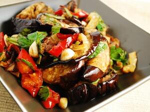 سلطة الباذنجان الحامضة