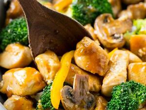 الدجاج المقلي بالثوم