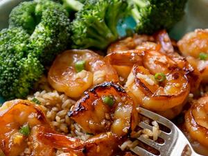 روبيان بالعسل الثوم