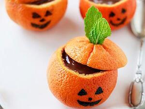 حلوى بودينغ الشوكولاتة بالبرتقال