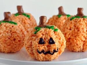 حلوى اليقطين بالكريمة للهالوين