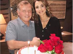 جلالة الملكة رانيا والملك عبدالله 