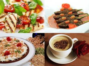 سلطة الحلوم، باذنجان محشي، المفروكة   