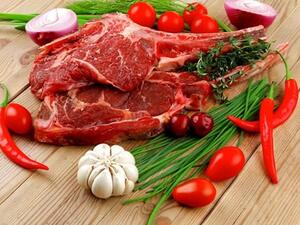 ريش اللحم المشوية بالزعتر