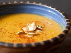 حساء القرع الحار