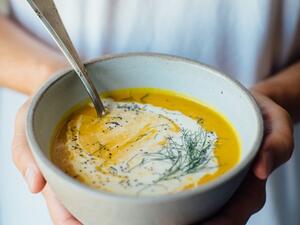 شوربة الشوفان بالقرع العسلي