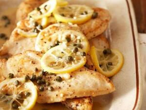 دجاج بيكاتا  دجاج بيكاتا