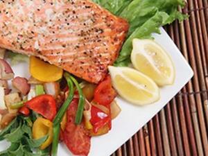 طبق السلمون بالعسل طبق السلمون بالعسل