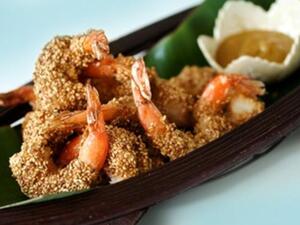 الروبيان بالسمسم  الروبيان بالسمسم