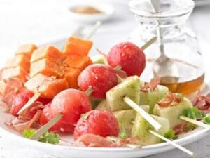 بطيخ وشمام بالتوابل بطيخ وشمام بالتوابل