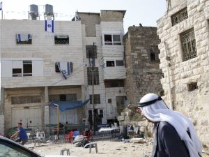 Around 40 settlers have occupied the house despite a court order barring them from entry. (AFP)
